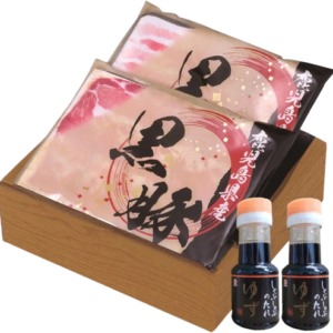 Black Pork Shoulder Shabu (250g), Black Pork Belly Shabu (250g), Ponzu (Yuzu) (100ml x 2 bottles)